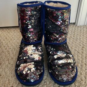 Never used UGG sequin boot size 8